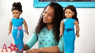 Doll Glamour Gown | Doll DIY | @AmericanGirl