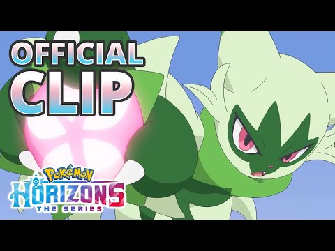 Sprigatito Evolves! 🍃 | Pokémon Horizons: The Series | Official Clip