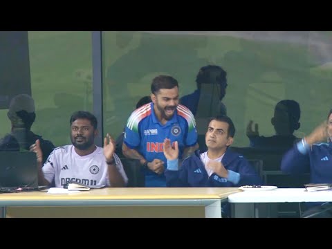 Virat Kohli aggressively roaring on Gautam Gambhir ear after India won semi final against Australia