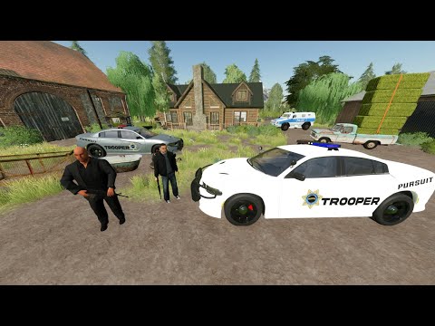 Police Find Bank Robber in Abandoned Barns | Farming Simulator 22