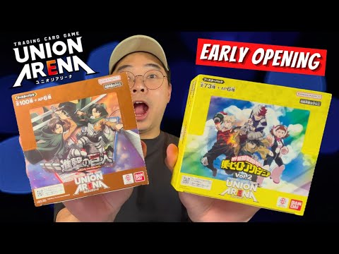 Union Arena Attack On Titans & My Hero Academia Vol. 2 Booster Box Early Opening!