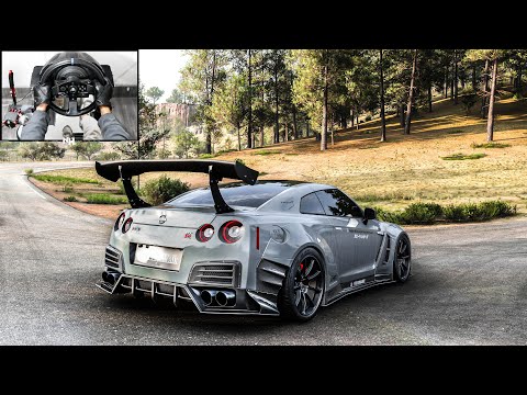 Nissan GTR Nismo R35 | Forza Horizon 5 | Steering Wheel Gameplay