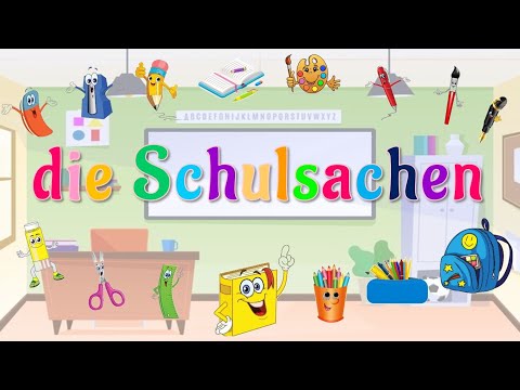 Schulsachen lernen || Easy German || Classroom Items