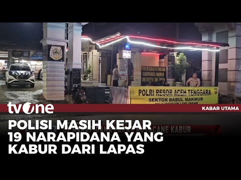 Narapidana Kabur, Polisi Perketat Perbatasan Lawe Pakam Menuju Sumut | Kabar Utama tvOne