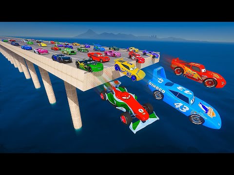 Pixar Cars 3 Race Crazy Track The King VS McQueen and Friends Cruz Ramirez Chick Hicks Jackson Storm