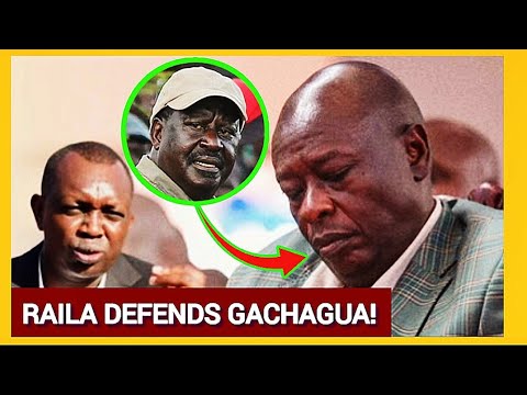 RAILA Defends GACHAGUA Denying Assassination Attempt Claimed By OSCAR SUDI