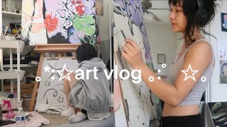 art vlog ★ busy week as an art student & new projects