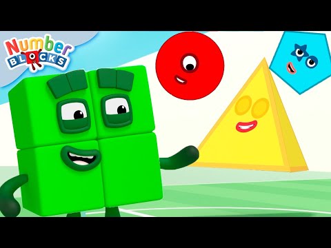 The Epic Shape Showdown! 🟡 🟩🔺 | Fun Maths and Counting for Kids | @Numberblocks