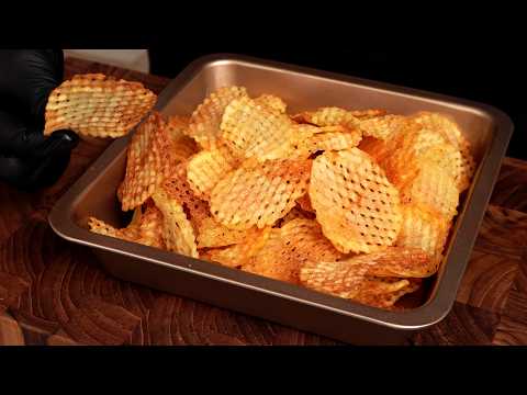 How to make Crispy Potato Chips Spicy | Perfect Potato Chips | ASMR