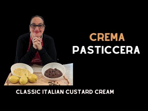 Classic Italian Custard Cream | Crema Pasticcera | Pastry cream options-Lemon and Chocolate.