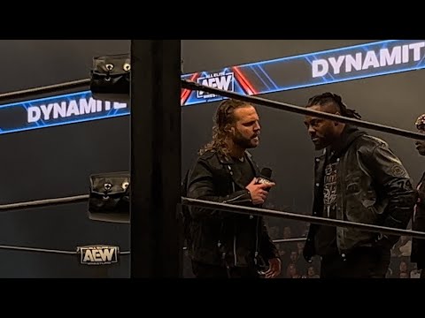 AEW Front Row Prince Nana gets attacked by Adam Page instead of Swerve Strickland on dynamite #viral