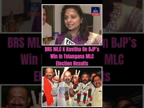 BRS MLC K Kavitha On Telangana MLC Election Results  #news #kavitha #telangana #BRS #hyderabad