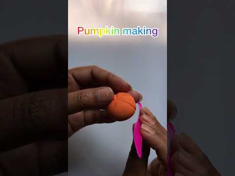 Super clay pumpkin making#shorts #viralvideo #diy