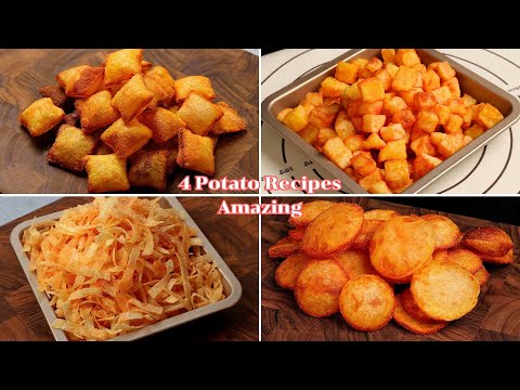 4 Amazing potato recipes | Potato Chips | Crispy French Fries | Collections Potato Snack