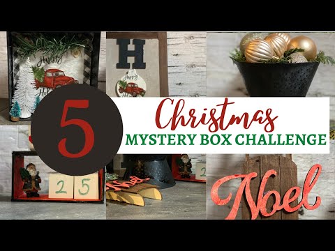 🎄🎅 Dollar Tree Christmas Decor Mystery Box Challenge | Dollar Tree DIYs | Christmas Decor Ideas