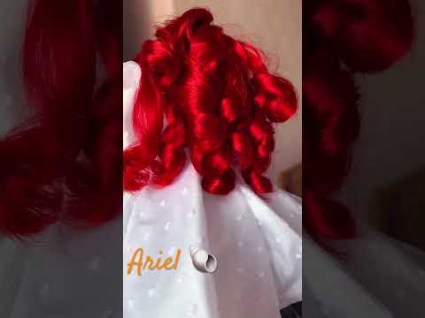 #ariel #disney #thelittlemermaid #mermaid #dollsewing #doll #redhair #weddingdress