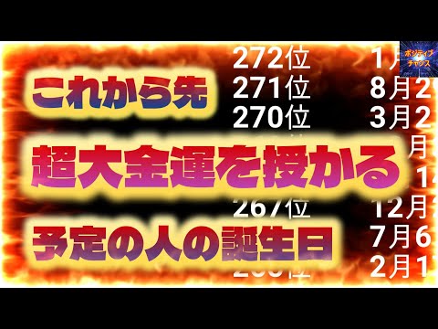 ＠【見れば強運！】【これから先超大金運を授かる予定の人の誕生日！】【占い誕生日】あなたにとって素晴らしい明日になりますように！金運グッズ発売情報とラッキーデーは説明概要欄をご覧下さい！