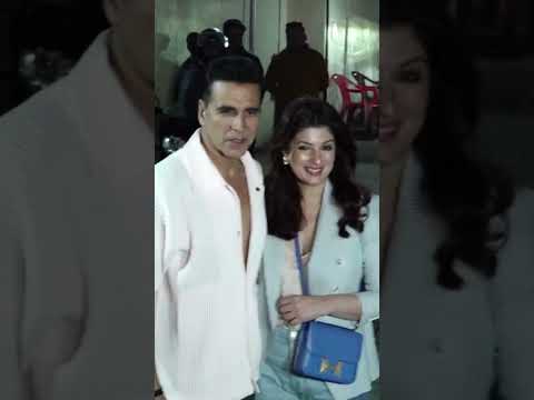 Akshay Kumar & Twinkle Khanna At Skyforce Screening