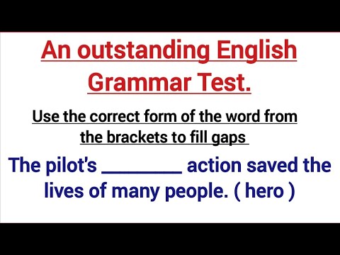 An outstanding English Grammar Test ✍️ Can you pass this test 100%?