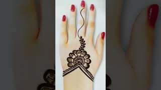 very easy beautiful mehndi design || new year mehndi design #henna #shorts #short #trending #mehndi