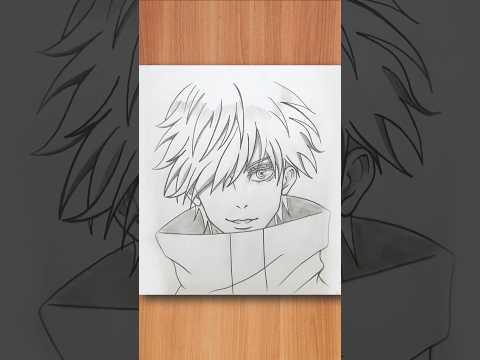 How To Draw Gojo Satoru (Step By Step) #drawing #anime #viral #fyp