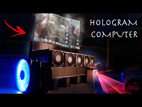 DIY IRON MAN Style Desktop Hologram! - Real Floating Image!!