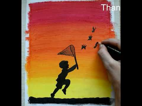 oil pastel drawing easy #shorts #viralvideo