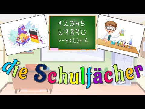 Learn School Subjects in German | Schulfächer lernen + TEST ! Deutsch lernen - Learn german !!