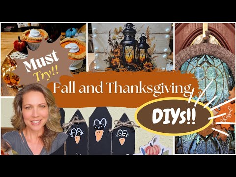 😍 Gorgeous Fall and Thanksgiving Crafts You Need to Try Now!!  🥰 Warm and Cozy Home Decor DIYs!  🍂🍁