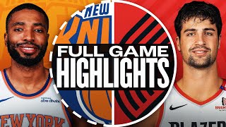 KNICKS at TRAIL BLAZERS | FULL GAME HIGHLIGHTS | March 12, 2025