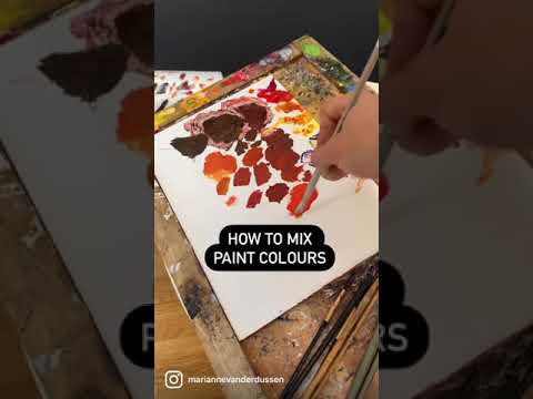 How to Mix Paint Colours Using Complementary Colors to Create Saturated Paintings - Colour Theory