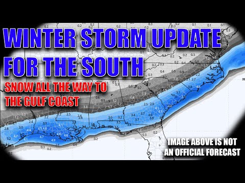 Winter Storm Update For The South! A Rare Snow Expected For Many…