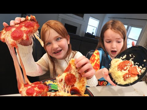 MYSTERY PARTY and PiZZA!?  Adley Niko n Navey choose Surprise Parties! playing games with mom & dad