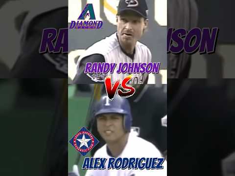 D-Backs Randy Johnson VERSUS Rangers A-Rod 2001 #MLB All-Stat Game #baseball