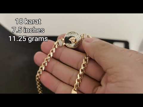 18 karat versace bracelet Turkish made