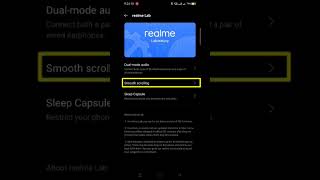 How to Turn On Smooth Scrolling in Realme | Smooth Scrolling on kaise karen | #realme | #shorts