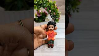 Cute Little Boy Making With Clay 🥰😘💕Old Doll Makeover To Cute Little Boy💃💃💃 #shorts #clayart #viral