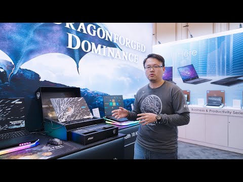 Booth tour at CES 2025 - MSI Laptops | MSI