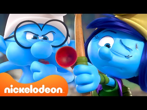 Who Will Win the Smurf Games? 🏆 | Full Scene | @Nicktoons