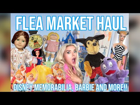 VINTAGE DOLL HUNT! FLEA MARKET HAUL! VINTAGE BARBIE, DISNEY, MCDONALDS AND MORE! DISNEY PARKS HAUL!