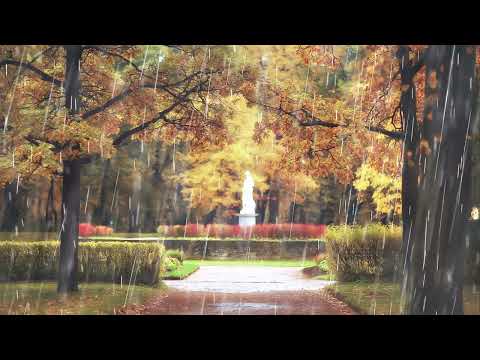 Instrumental Piano Music with RAIN BACKGROUNDㅣHeavy Rain for Sleep, Study and Relaxation, Meditation