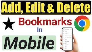 Chrome Browser me bookmarks kaise kare | How to bookmarks website in google chrome | Add Bookmarks