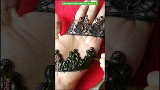 Lace mehndi design trick #shorts #shortvideo #trickmehndi # ytshorts #shortfeed #mehndidesign