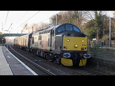 ROG 37510 Opening Up through Kings Norton with 37407 27/11/2024