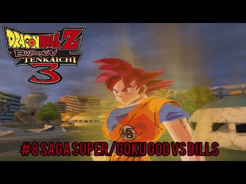 Dragon Ball Z Budokai Tenkaichi 3 #8 Saga Super/Goku GOD VS Bills/PS2