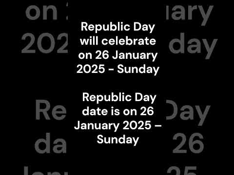 when will republic day celebrate in 2025 || Happy Republic day 2025