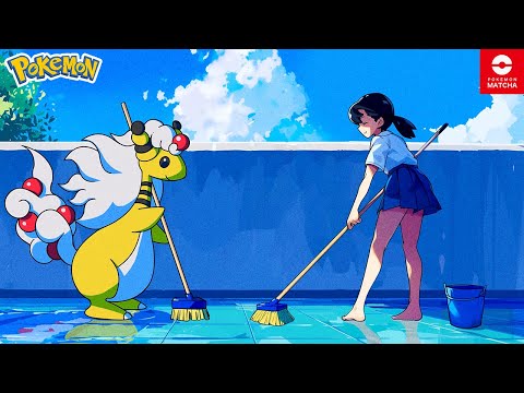 【ポケモンXY/BGM】じてんしゃ（3時間耐久）│『デンリュウとプール掃除』