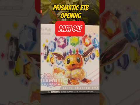 Prismatic Evolutions ETB opening - part 4 - so glad we found 1 #pokemonpackpulls #pokemoncards