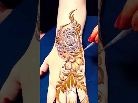 Trending Bold Flower mehndi design#shortsfeed #trendingshorts #viralshorts #mehndi #henna #ytshorts