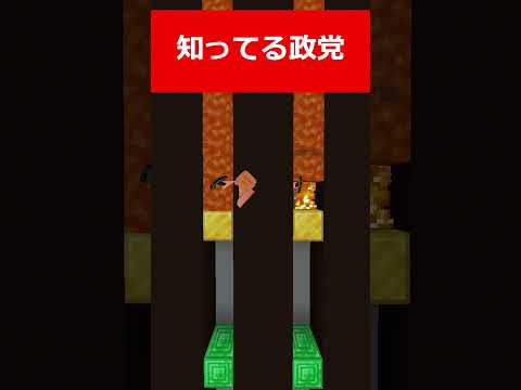 マグマが落ちる前に答えろ!!子供2人に知ってる政党を聞いたらおもしろすぎたｗｗｗ#Minecraft#ニート部